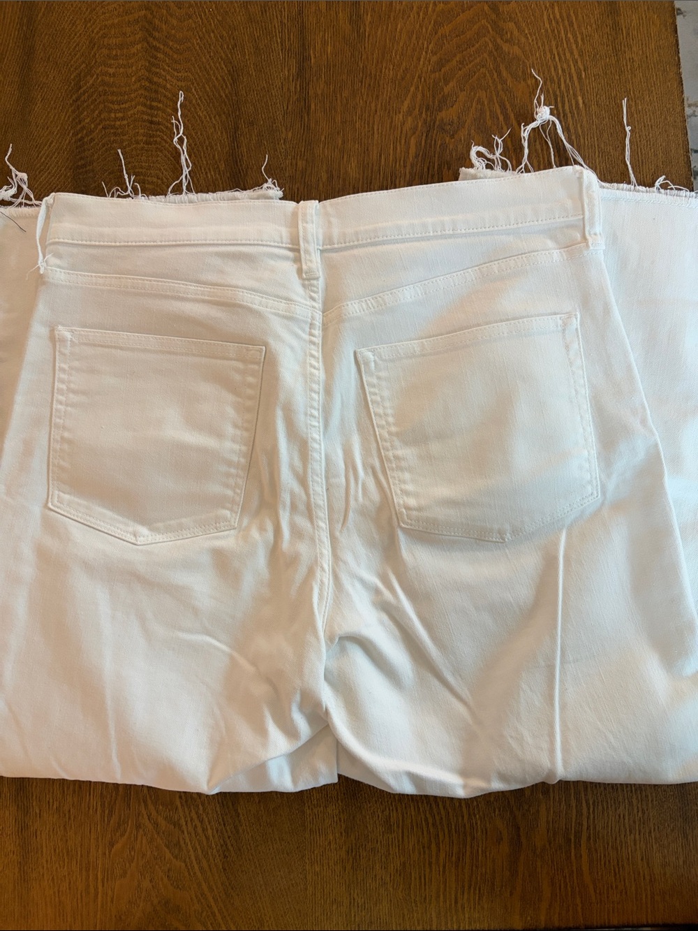 J. Crew White Wide-Leg Crop Jeans size 31 - Picture 4 of 4